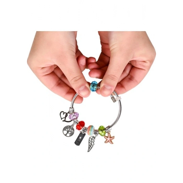 Bloomie 3in1 Dıy Boncuk Bileklik Kolye Halhal Charm Mücevher Seti 5000+ Parça
