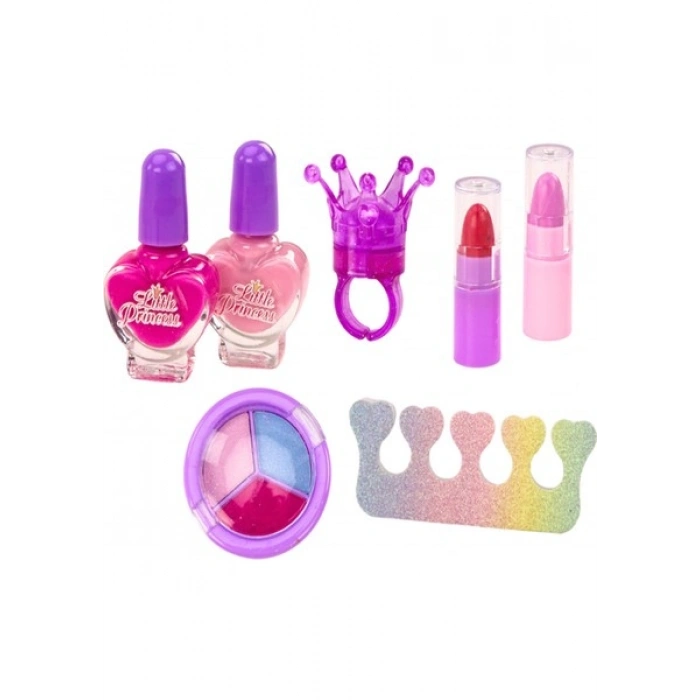 Bloomie Çantalı Çocuk Makyaj Güzellik Seti Sürülebilir 8 Parça