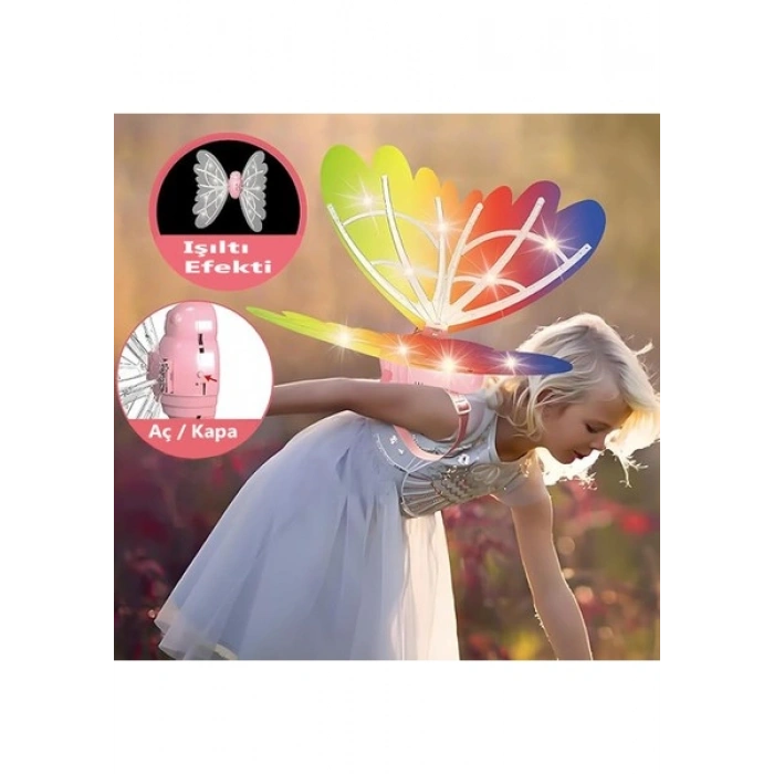 Bloomie Dıy LED Işıklı Hareketli Müzikli Kelebek Kanatları Seti