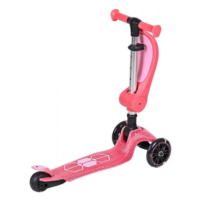 Bloomie Jelly 2in1 3tekerlekli Işıklı Katlanabilir Oturaklı Çocuk Scooter