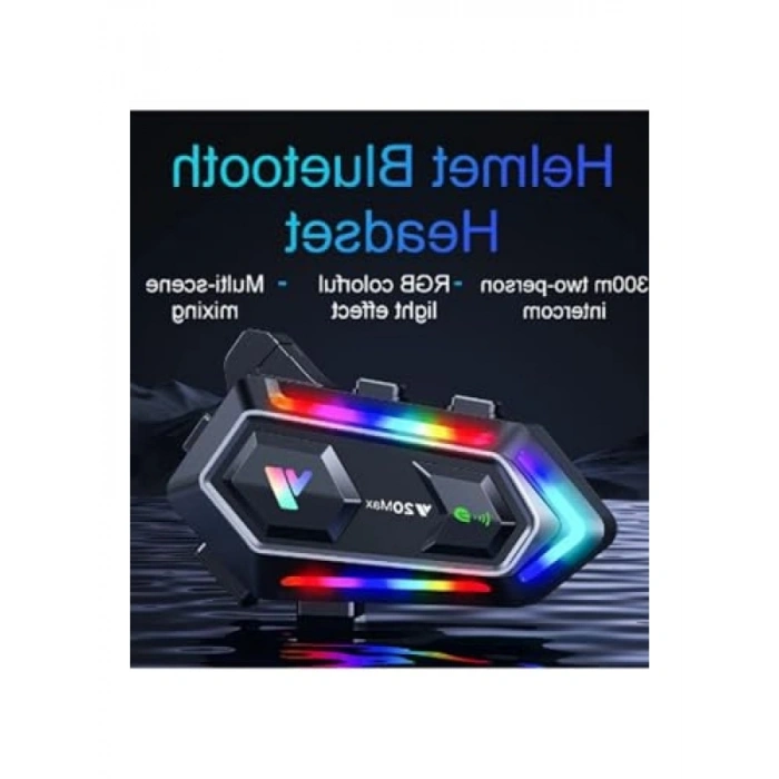 Bluetooth 5.3 Kask Intercom - 2 Kişi ile 300 Metre Eşleşme Özellikli