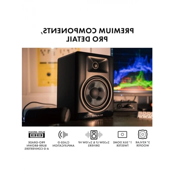 Bluetooth Bağlantılı 5 DSP Destekli Stüdyo Hoparlör Seti