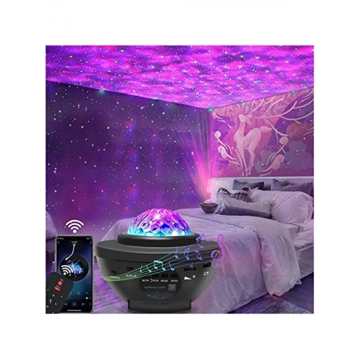 Bluetooth Hoparlör ve Gece Lambası - Sese Duyarlı Işık