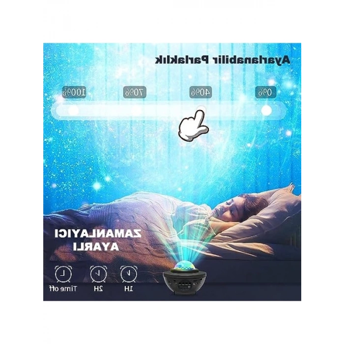 Bluetooth Hoparlör ve Gece Lambası - Sese Duyarlı Işık