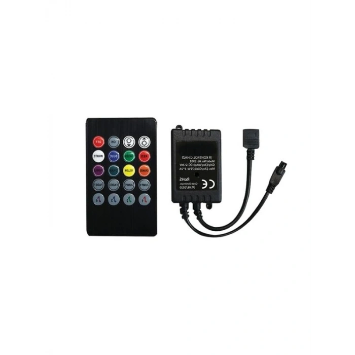 Bluetooth Kontrollü 10 Metreye Kadar RGB Şerit LED, Müzik Duyarlı