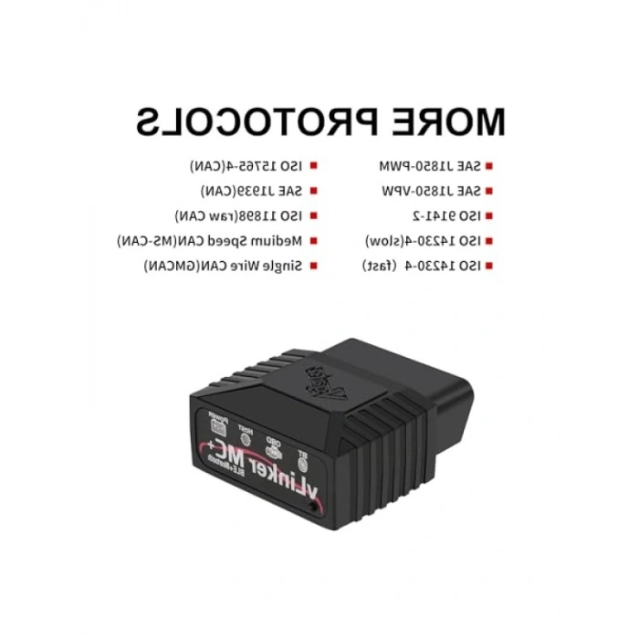 Bluetooth OBD2 Araç Teşhis Adaptörü, Çoklu Sistem Desteği