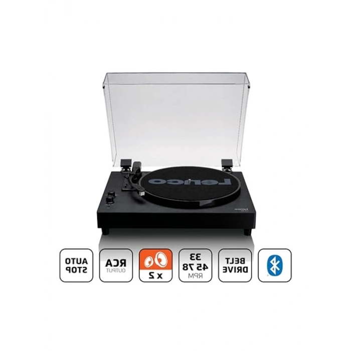 Bluetooth Özellikli Ahşap Döner Tabla - 3 Hızlı Dönüş ve RCA Çıkış