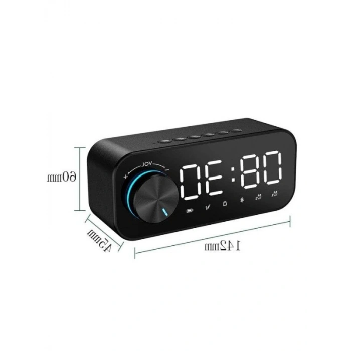 Bluetooth Şarjlı Alarmlı Dijital Masa Saati