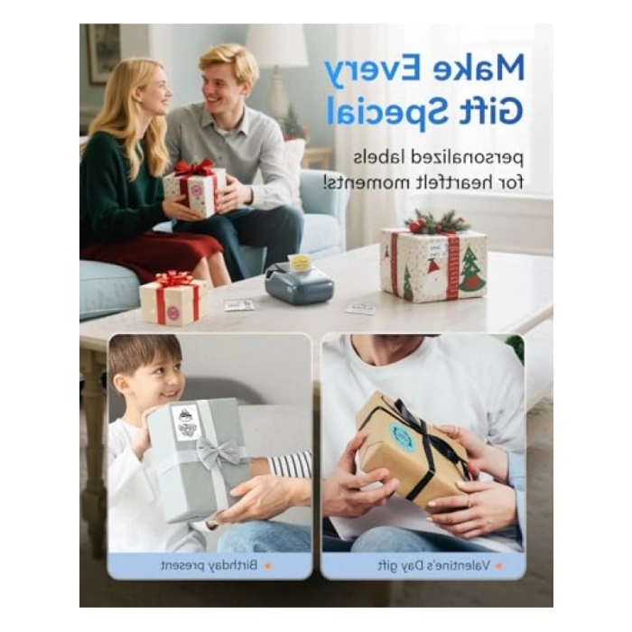 Bluetooth Taşınabilir Etiket Yazıcısı - Otomatik Tanımlamalı