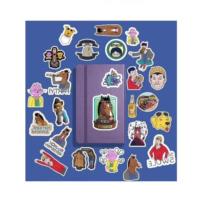 Bojack Horseman Temalı Sticker Paketi, Bullet Journal İçin