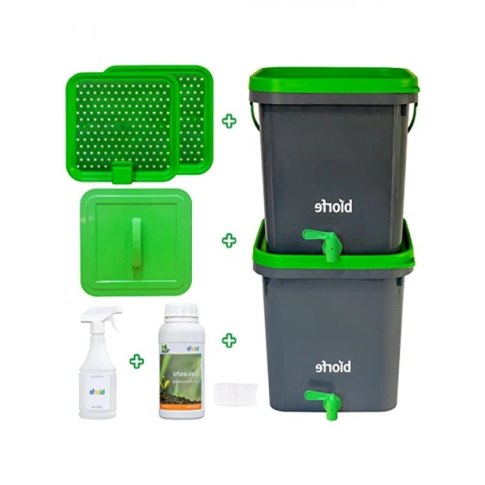 Bokashi Kompost Kovası Seti - 18 Litre