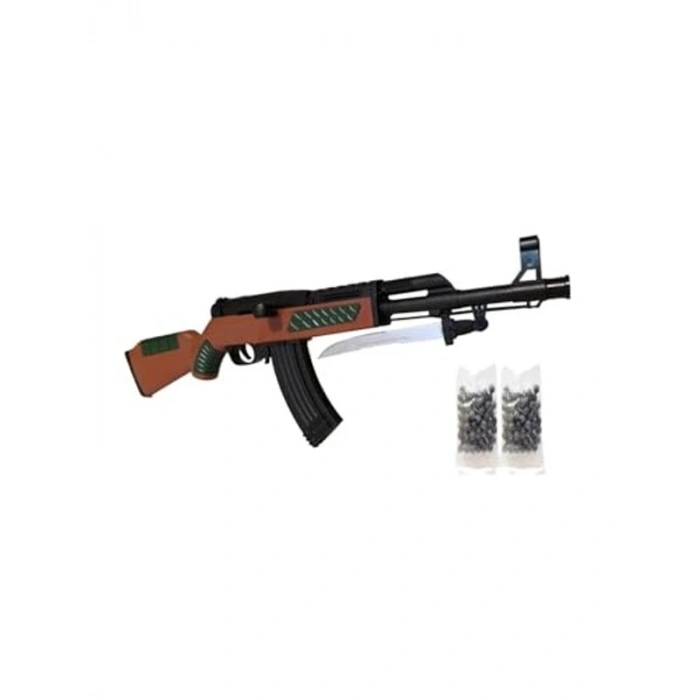 Boncuk Atan Kalashnikov Oyuncak Tüfek, Eğlenceli Oyun