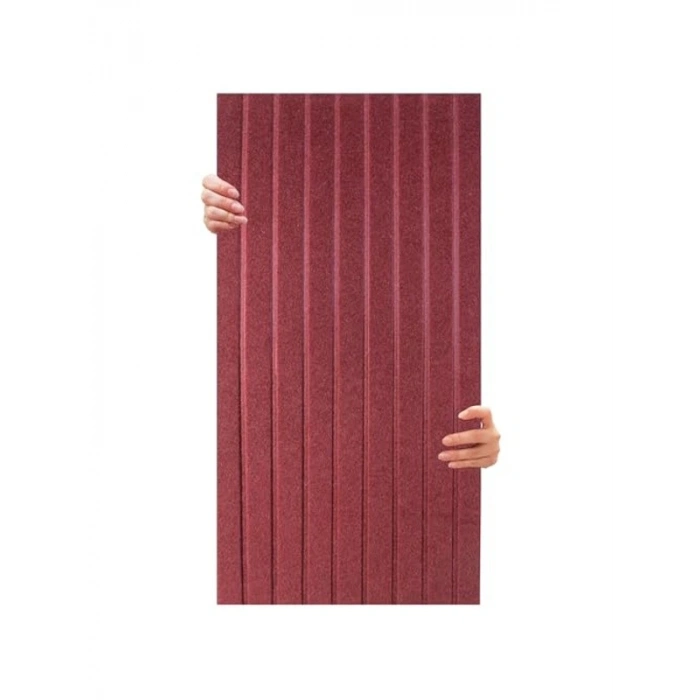 Bordo Renkli 45x90 Cm Keçe Panel, 2 Adet Paket