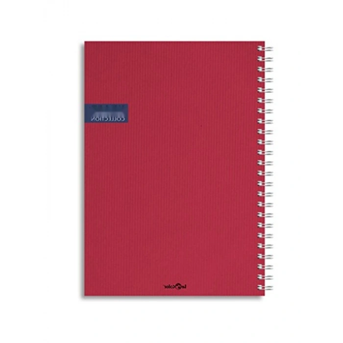 Bordo Sert Kapaklı Spiralli Defter - 200 Sayfa
