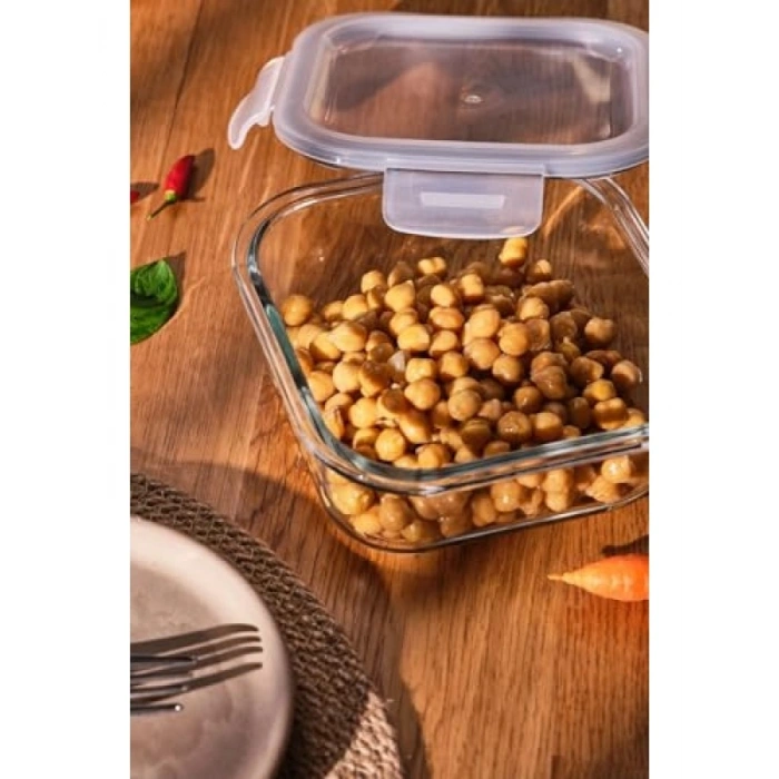 Borosilikat Cam Saklama Kabı - 800 ml