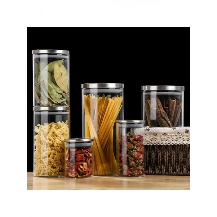 Borosilikat Cam Sızdırmaz Saklama Kabı, 850 ml Kapasite