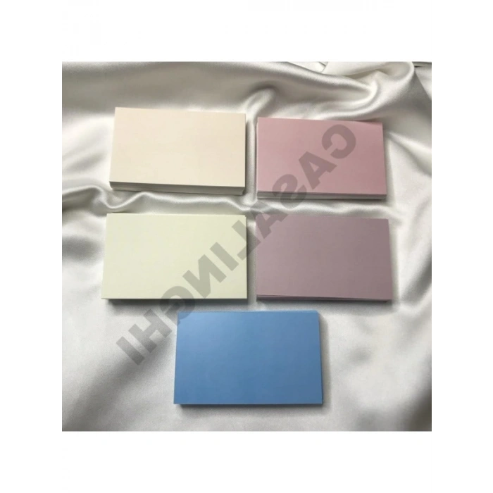 Boş Yazılabilir Mesaj Kartı - 50 Adet, 8x5 cm