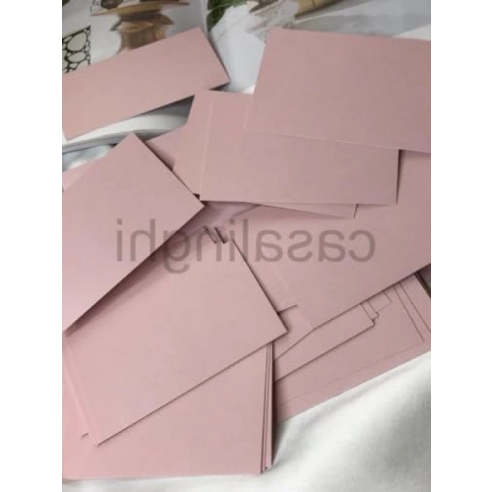 Boş Yazılabilir Mesaj Kartı - 50 Adet, 8x5 cm