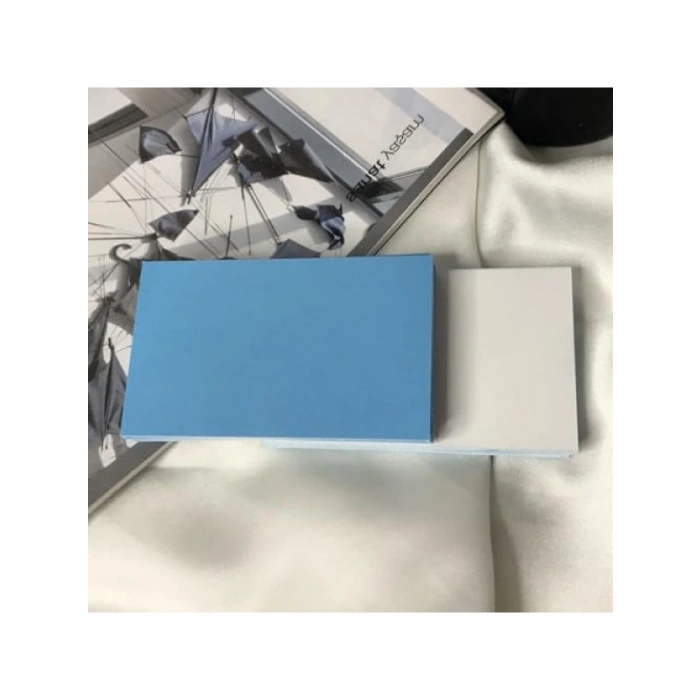 Boş Yazılabilir Mesaj Kartı - 50 Adet, 8x5 cm