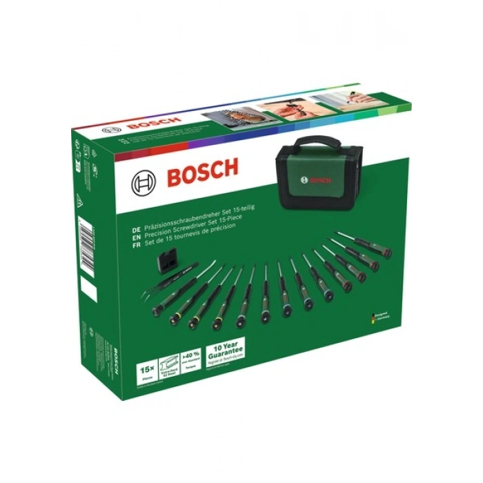 Bosch 15 Parçalı Hassas Tornavida Seti 1600A039J4