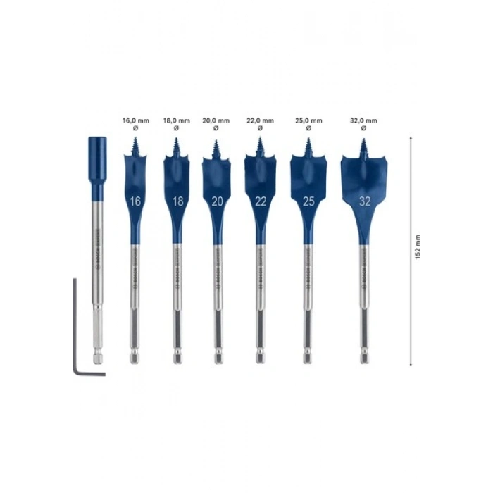 Bosch 16-32 mm 7’li Expert Yaprak Matkap Ucu Seti 2608900334