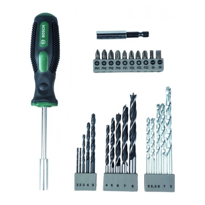 Bosch - 27 Parça Tornavidalı Vidalama ve Matkap Ucu Seti