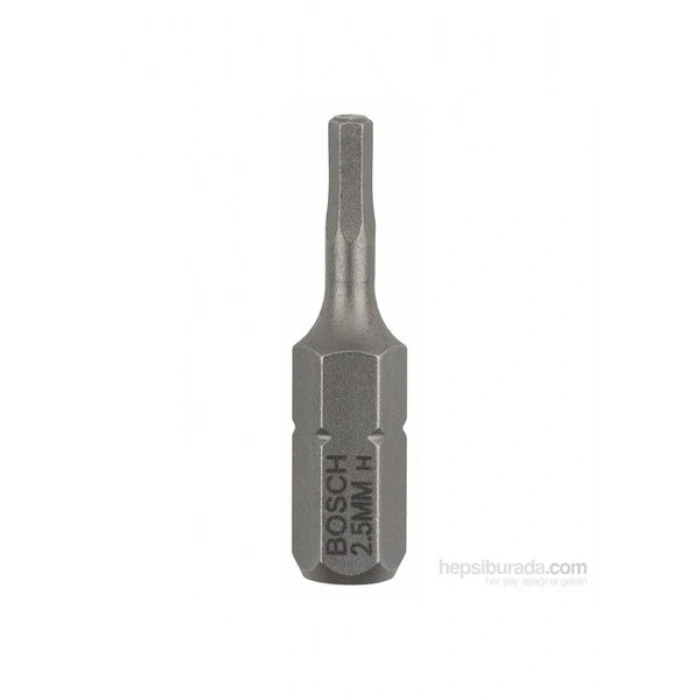 Bosch - 3Lü Paket - Ekstra Sert Seri Vidalama Ucu - Hex 2,5, 25 Mm