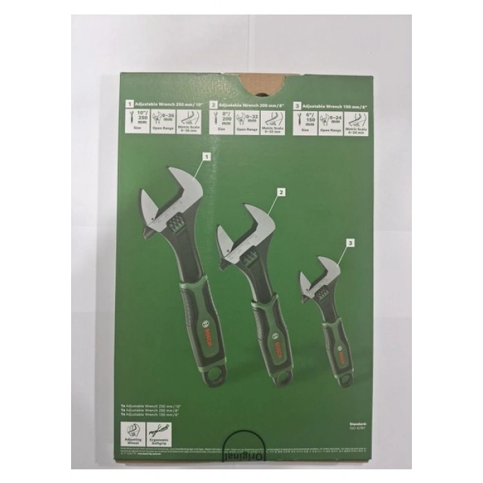 Bosch 3 Parça Ingiliz Anahtarı Seti 6 - 8 - 10