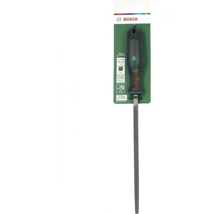Bosch 8 Kare Metal Eğe 200 mm Orta Diş – Ergonomik Saplı 1600A03DS0