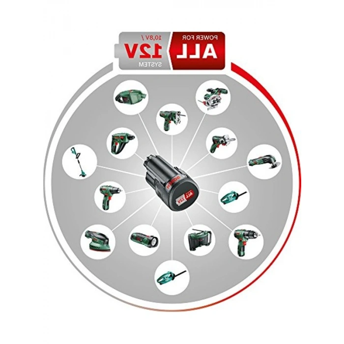 Bosch Akülü El Süpürgesi EasyVac 12 (1 akü, 12 volt sistemi, Karton Kutuda)