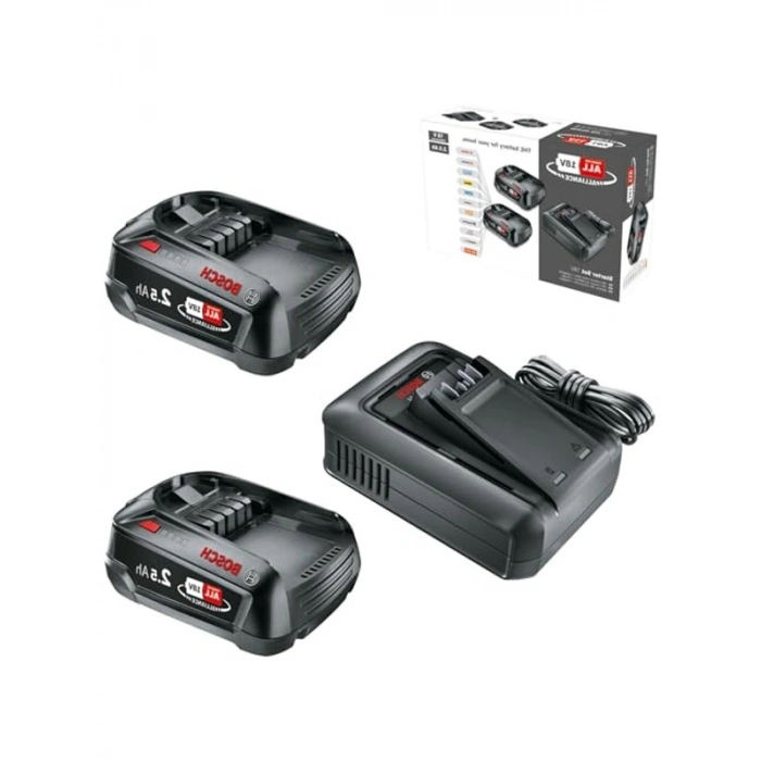 Bosch Başlangıç Seti 18V (2x2.5 Ah + AL 18V-44)