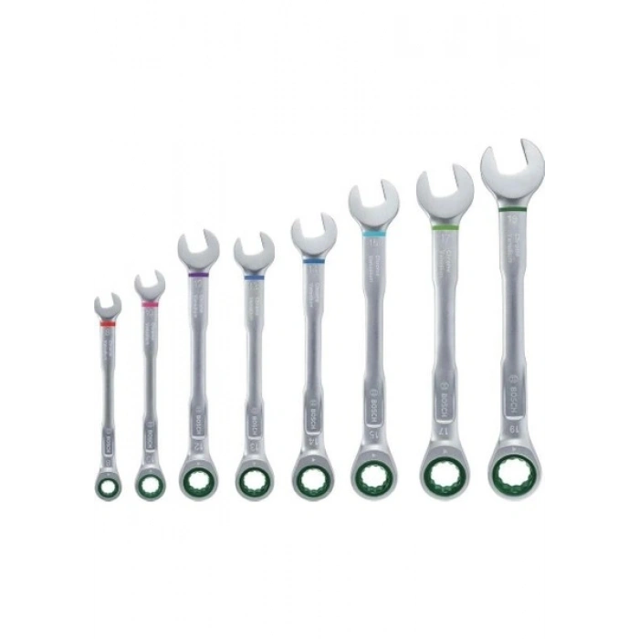 Bosch Cırcırlı Kombine Anahtar Seti 8 Parça