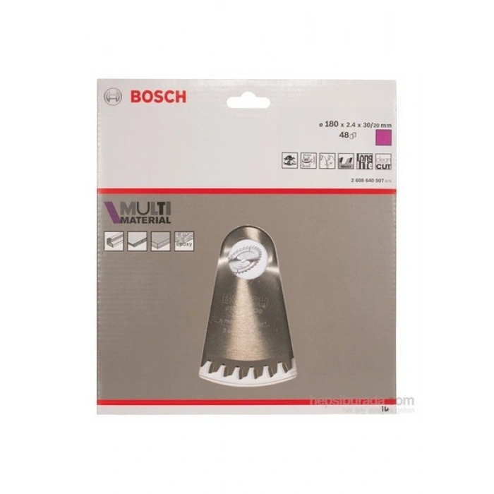 Bosch - Çoklu Malzeme İçin Daire Testere Bıçağı - 180 X 30/20 X 2,4 Mm, 48 Diş