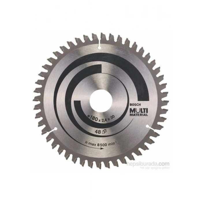 Bosch - Çoklu Malzeme İçin Daire Testere Bıçağı - 180 X 30/20 X 2,4 Mm, 48 Diş