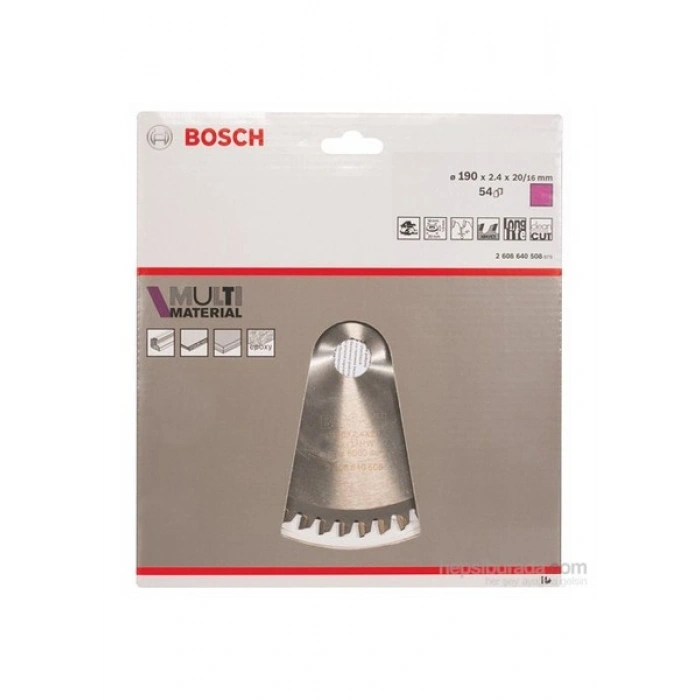 Bosch - Çoklu Malzeme İçin Daire Testere Bıçağı - 190 X 20/16 X 2,4 Mm, 54 Diş