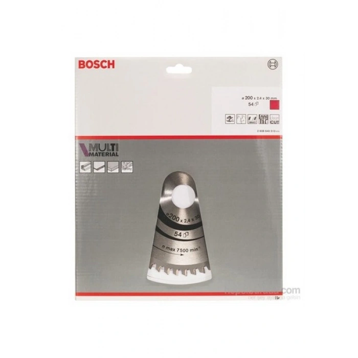 Bosch - Çoklu Malzeme İçin Daire Testere Bıçağı - 200 X 30 X 2,4 Mm, 54 Diş