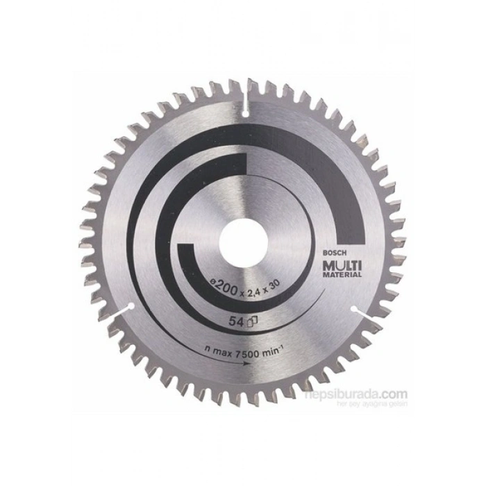 Bosch - Çoklu Malzeme İçin Daire Testere Bıçağı - 200 X 30 X 2,4 Mm, 54 Diş
