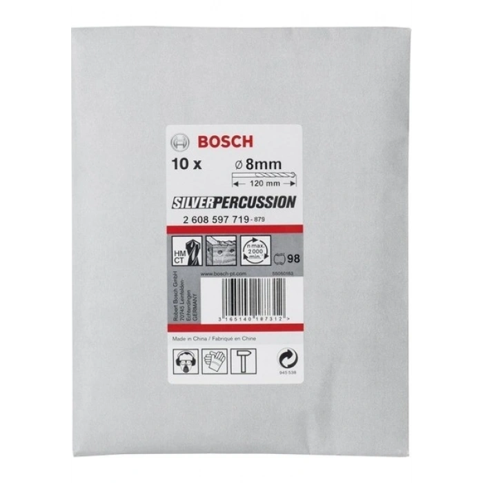Bosch CYL-3 Beton Matkap Ucu 8x120 mm 10 lu Paket