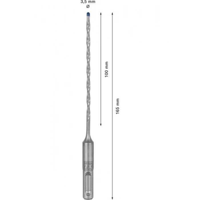 Bosch Expert 3.5X165 mm Yeni Sds Plus-7x Matkap Ucu 2608900056