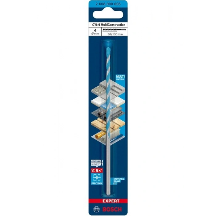 Bosch Expert 4X130 mm Cyl-9 Çok Amaçlı Matkap Ucu 2608900605