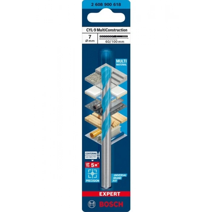 Bosch Expert Cyl-9 Multiconstruction Delme Ucu 7 x 60 x 100 mm