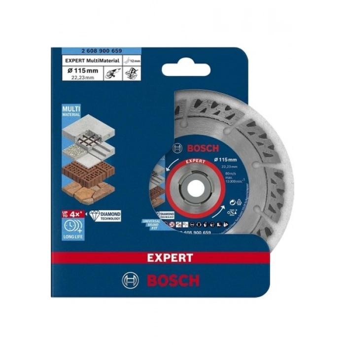 Bosch Expert Multimaterial Elmas Kesme Diski 115 x 22,23 x 2,2 x 12 mm