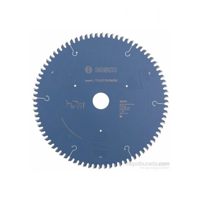 Bosch - Expert Serisi Çoklu Malzeme İçin Daire Testere Bıçağı - 250 X 30 X 2,4 Mm, 80 Diş
