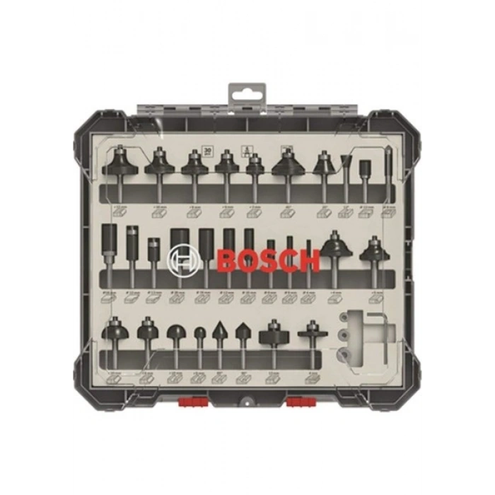 Bosch Freze Seti 30 Parça Karışık 6 mm (Pro) 2607017474
