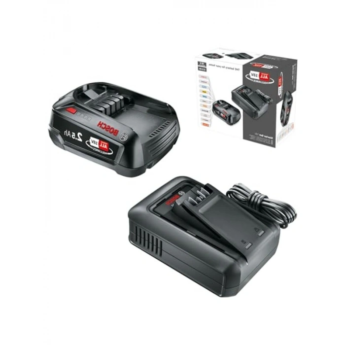 Bosch Home & Garden Başlangıç Seti 18V (1x2.5 Ah + AL 18V-44)