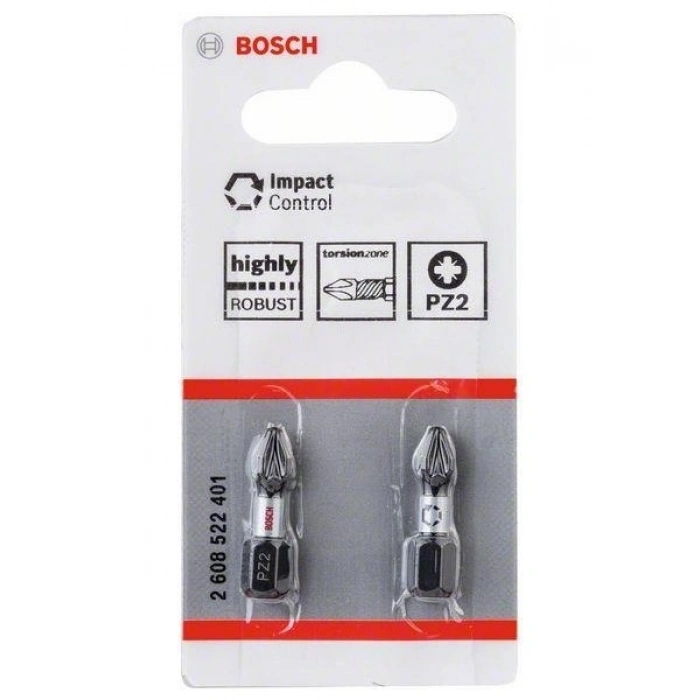 Bosch Impact Yıldız Bits Uç PZ2X25 mm 2li 2608522401
