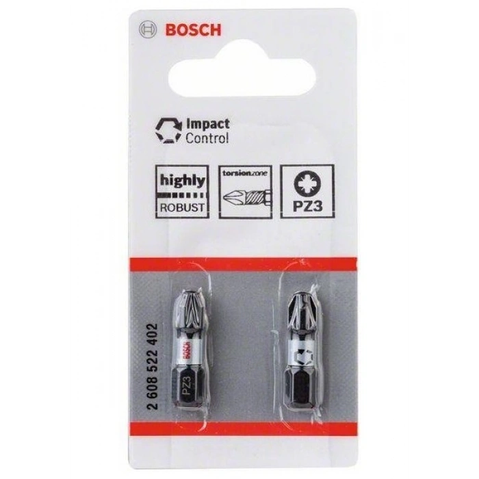 Bosch Impact Yıldız Bits Ucu PZ3X25 mm 2li 2608522402