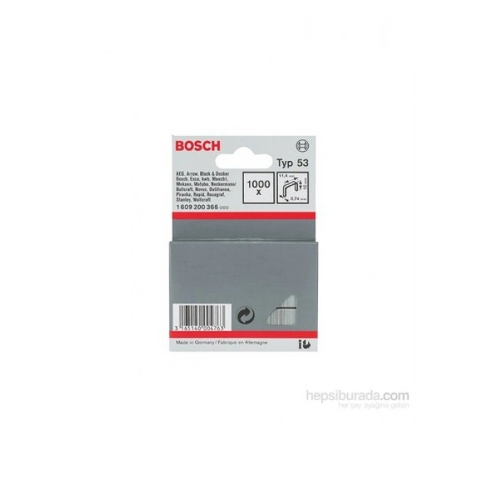 Bosch - İnce Zımba Teli Tip 53 - 11,4 X 0,74 X 10 Mm