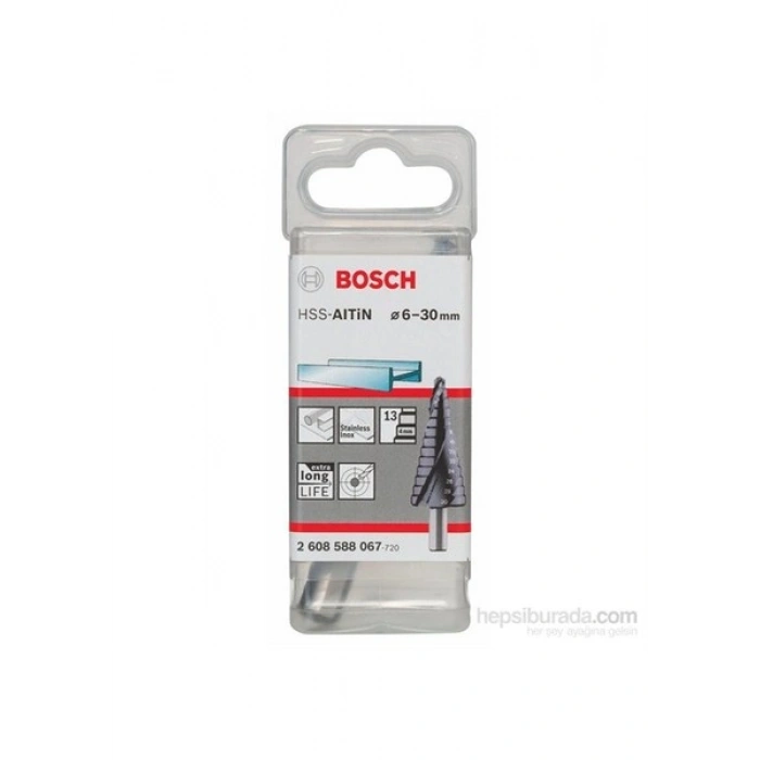 Bosch - Kademeli Matkap Ucu Hss-Altin - 6 - 30 Mm, 10,0 Mm, 93,5 Mm