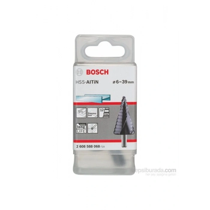 Bosch - Kademeli Matkap Ucu Hss-Altin - 6 - 39 Mm, 10,0 Mm, 93,5 Mm